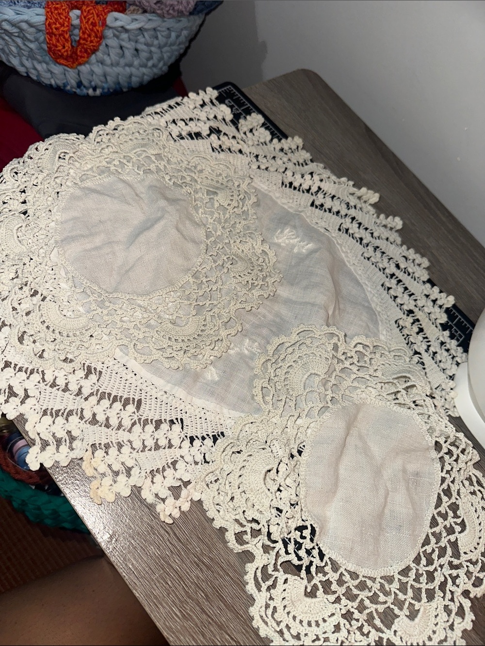 Crochet doily bundle set of 3